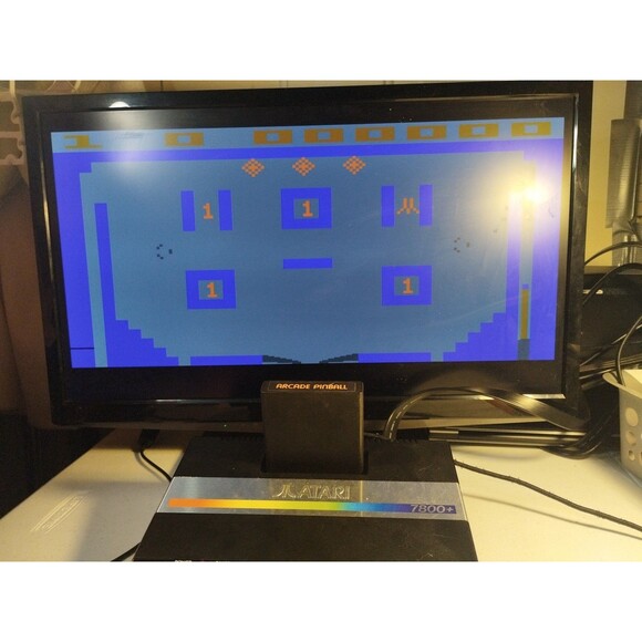 Arcade Pinball for Atari 2600 - Tested & Works - Vintage 1981 - Sears Text Label - Picture 1 of 4